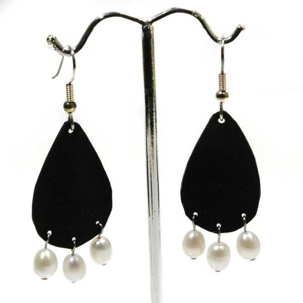 3 Drop Pearls on Raindrop Earrings