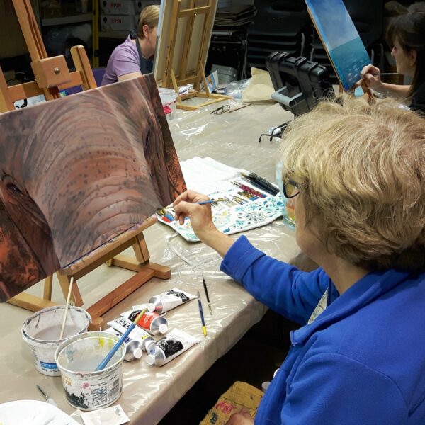Thursday: Adult acrylic painting course | Jeudi: Cours de peinture acrylique pour adultes