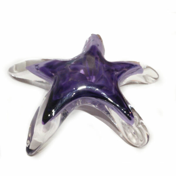purple glass starfish