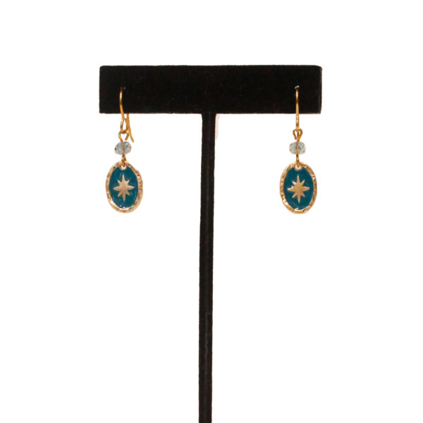 Star Gazer - Brass Ear Wires