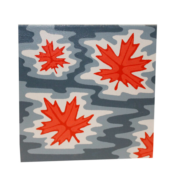 "Small Maple Leaves" Original Painting 8"x8"