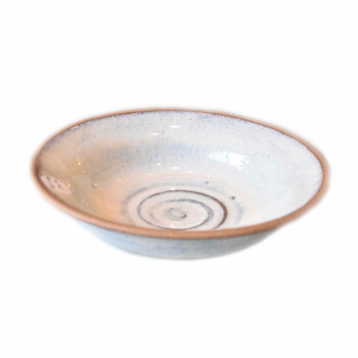 White Shallow Raw Edge Bowl