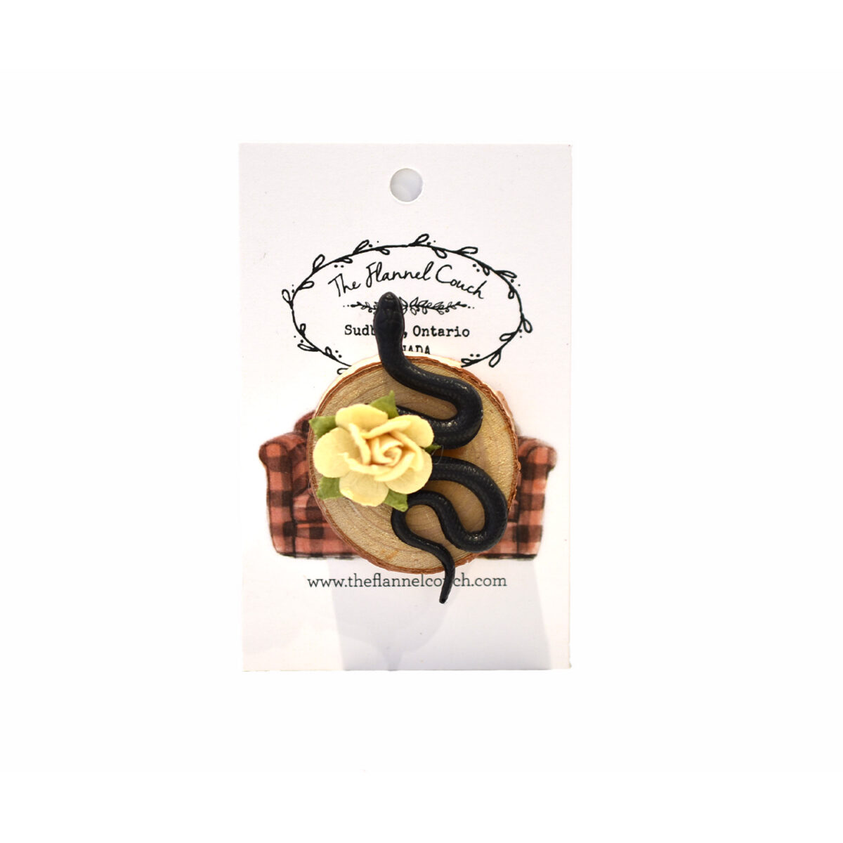 Sammy The Snake Magnets - Mini Yellow Rose